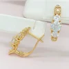 Сережки. Xuping з медичного золота позолота 18к E20055
