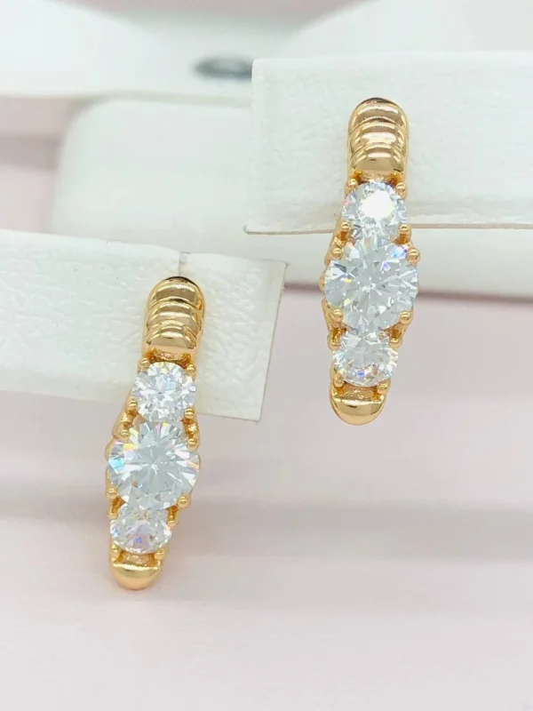 Сережки. Xuping з медичного золота позолота 18к E20055