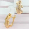 Сережки Xuping з медичного золота позолота 18к R20059