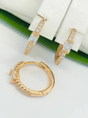 Сережки Xuping з медичного золота позолота 18к W20300