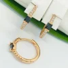 Сережки Xuping з медичного золота позолота 18к W20299