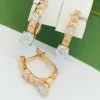 Сережки Xuping з медичного золота позолота 18к W20399