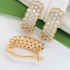 Сережки Xuping з медичного золота позолота 18к P20355