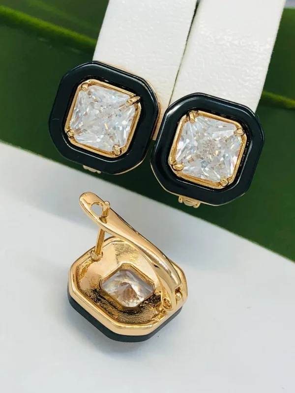 Сережки Xuping з медичного золота позолота 18к W20412
