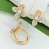 Сережки Xuping з медичного золота позолота 18к P20369