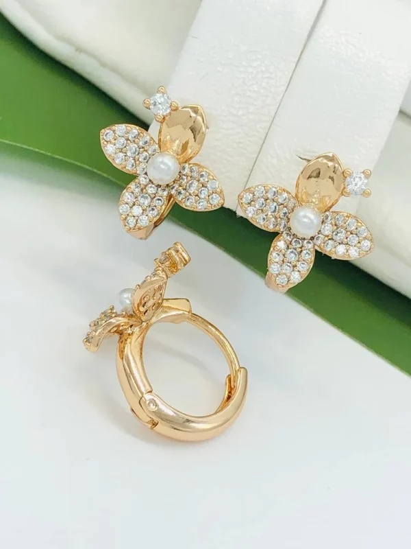 Сережки Xuping з медичного золота позолота 18к P20369