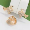 Сережки Xuping з медичного золота позолота 18к P20392