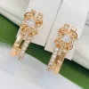 Сережки Xuping з медичного золота позолота 18к P20324