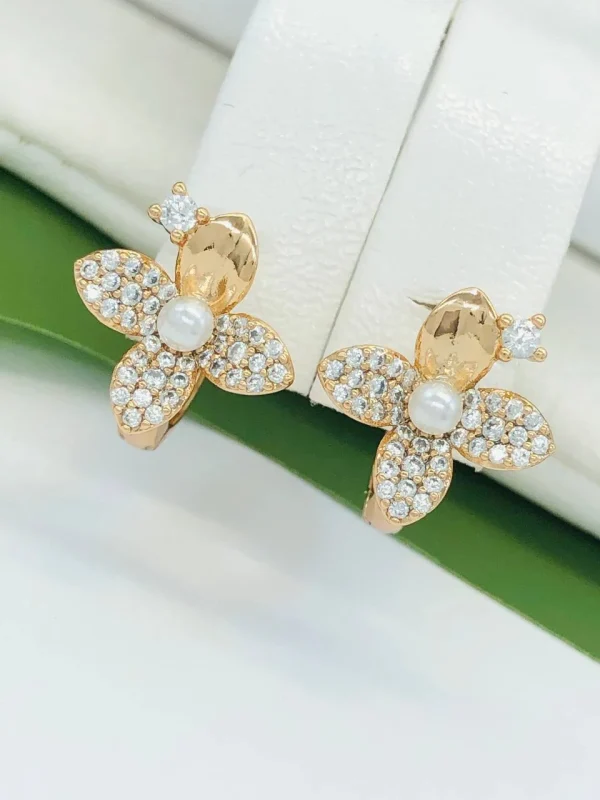 Сережки Xuping з медичного золота позолота 18к P20369