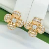 Сережки Xuping з медичного золота позолота 18к P20368