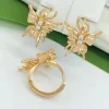 Сережки Xuping з медичного золота позолота 18к P20367