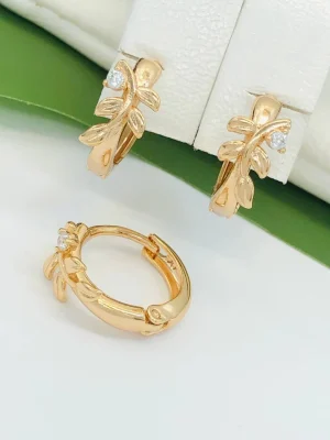 Сережки Xuping з медичного золота позолота 18к P20365
