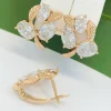 Сережки Xuping з медичного золота позолота 18к W20398