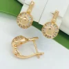 Сережки Xuping з медичного золота позолота 18к P20361