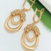 Сережки Xuping з медичного золота позолота 18к P20340