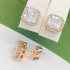Сережки Xuping з медичного золота позолота 18к P20389