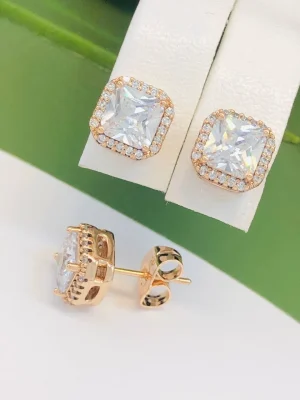 Сережки Xuping з медичного золота позолота 18к P20389
