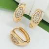 Сережки Xuping з медичного золота позолота 18к P20348