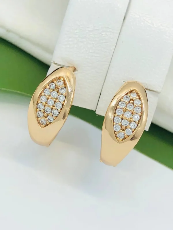 Сережки Xuping з медичного золота позолота 18к P20348