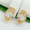 Сережки Xuping з медичного золота позолота 18к W20286