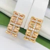 Сережки Xuping з медичного золота позолота 18к P20354