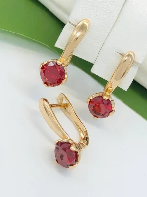 Сережки Xuping з медичного золота позолота 18к P20330
