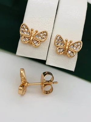 Сережки Xuping з медичного золота позолота 18к I 20507