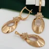 Сережки+ кулон, Xuping з медичного золота позолота 18к I 456