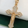 2532 Хрестик. Ювелірна біжутерія XUPING