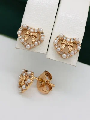 Сережки, Xuping з медичного золота позолота 18к D20575
