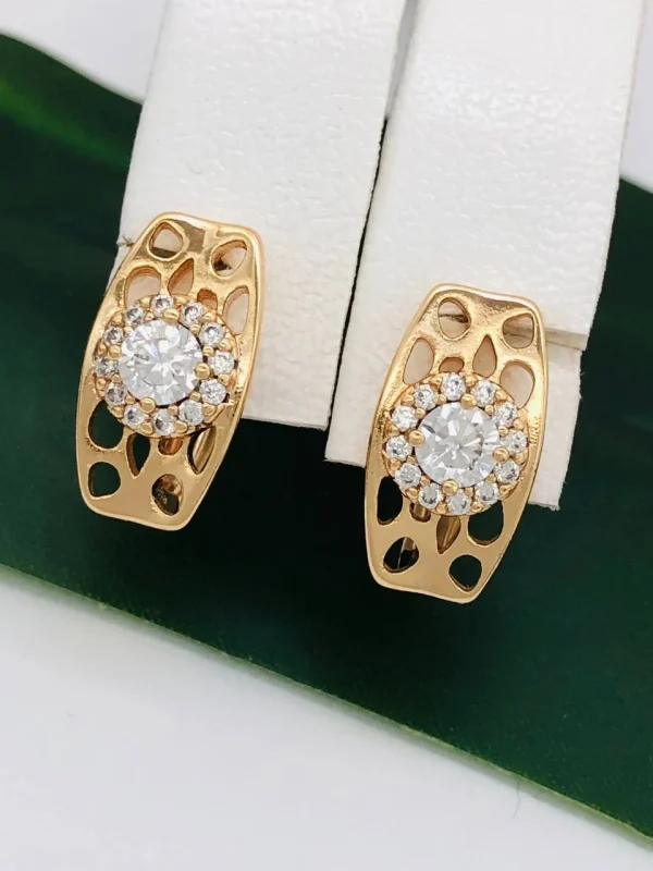 Сережки, Xuping з медичного золота позолота 18к i20462