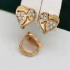 Сережки, Xuping з медичного золота позолота 18к D20577