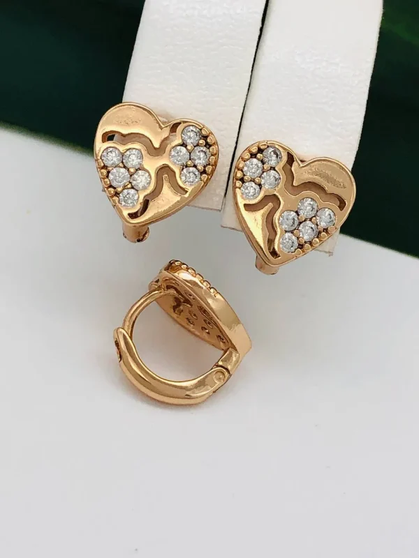 Сережки, Xuping з медичного золота позолота 18к D20577