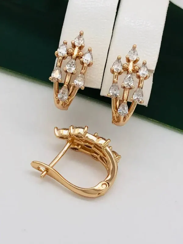 Сережки, Xuping з медичного золота позолота 18к D20559