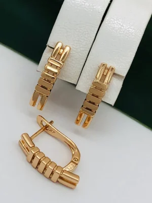 Сережки, Xuping з медичного золота позолота 18к V20661