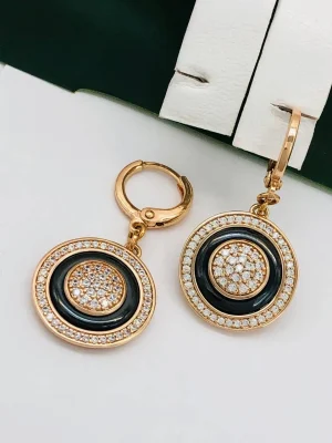 Сережки, Xuping з медичного золота позолота 18к P20687