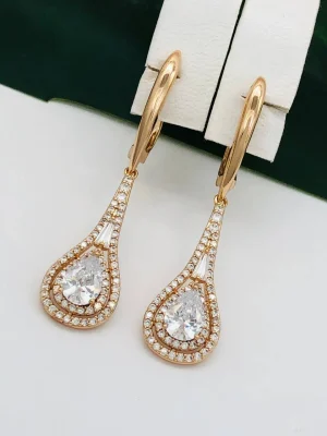 Сережки, Xuping з медичного золота позолота 18к P20620