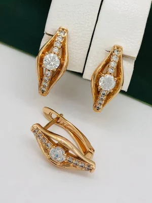 Сережки, Xuping з медичного золота позолота 18к V20655