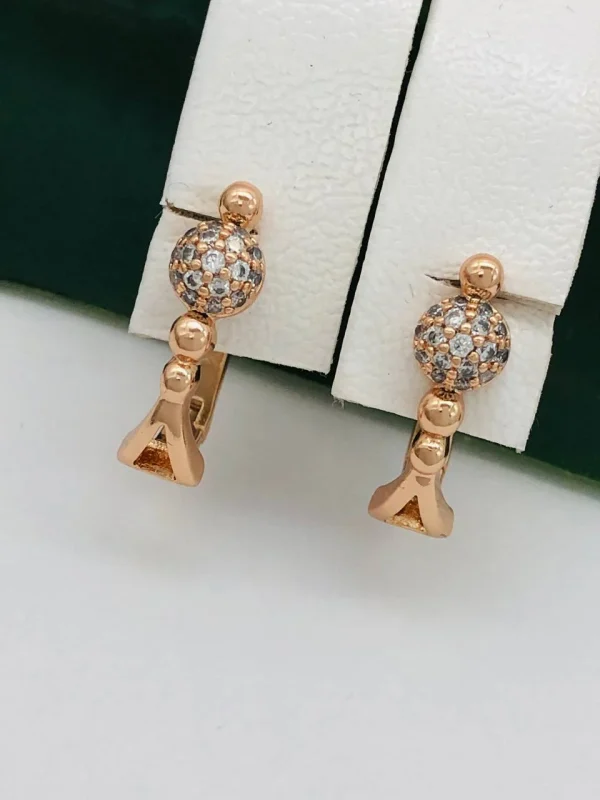 Сережки, Xuping з медичного золота позолота 18к A20859