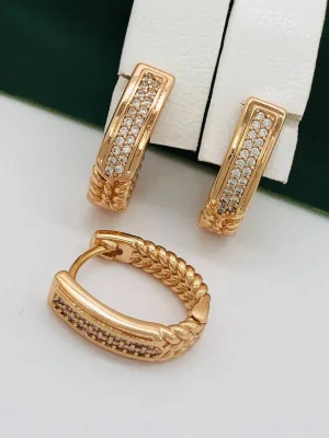 Сережки, Xuping з медичного золота позолота 18к V20667