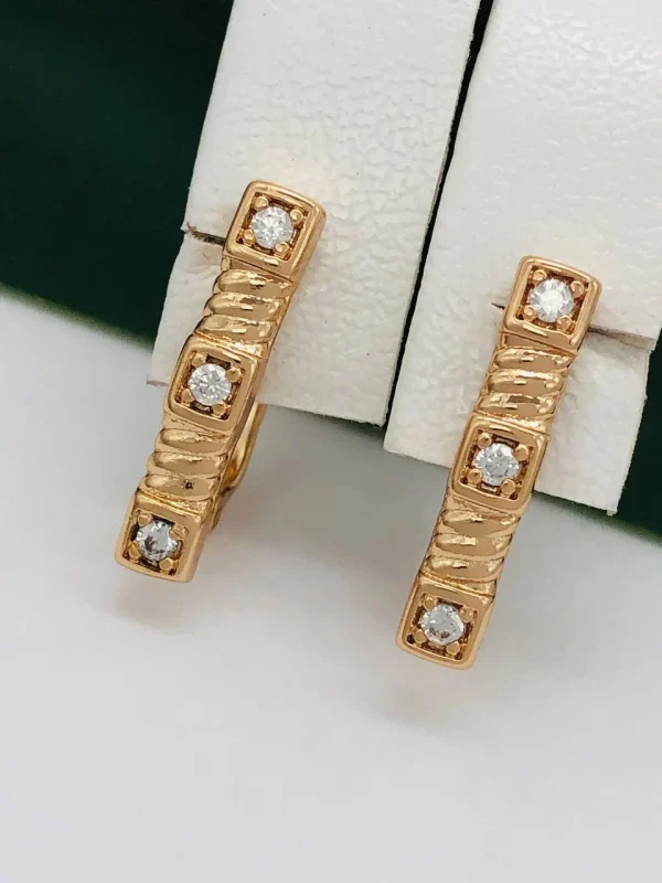Сережки, Xuping з медичного золота позолота 18к V20660