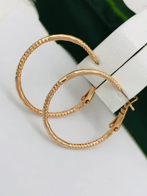 Сережки, Xuping з медичного золота позолота 18к A20796