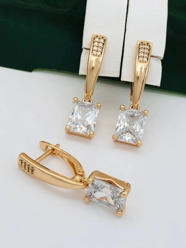 Сережки, Xuping з медичного золота позолота 18к J20915
