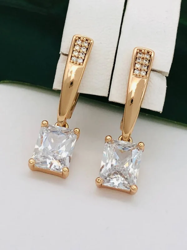 Сережки, Xuping з медичного золота позолота 18к J20915