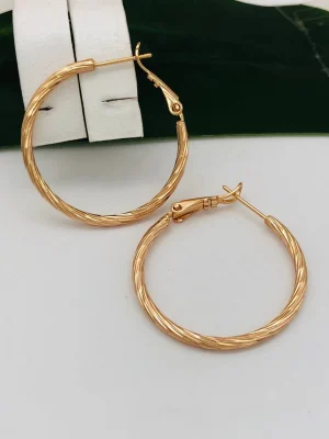 Сережки, Xuping з медичного золота позолота 18к J20972