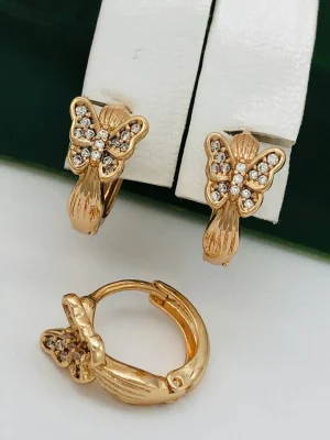 Сережки, Xuping з медичного золота позолота 18к W20942