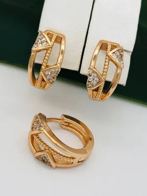 Сережки, Xuping з медичного золота позолота 18к W20950