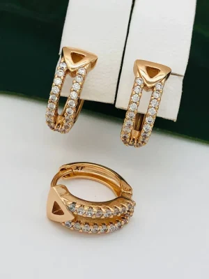 Сережки, Xuping з медичного золота позолота 18к W20896