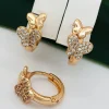 Сережки, Xuping з медичного золота позолота 18к W20946