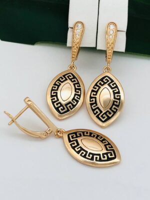 Сережки, Xuping з медичного золота позолота 18к I21025
